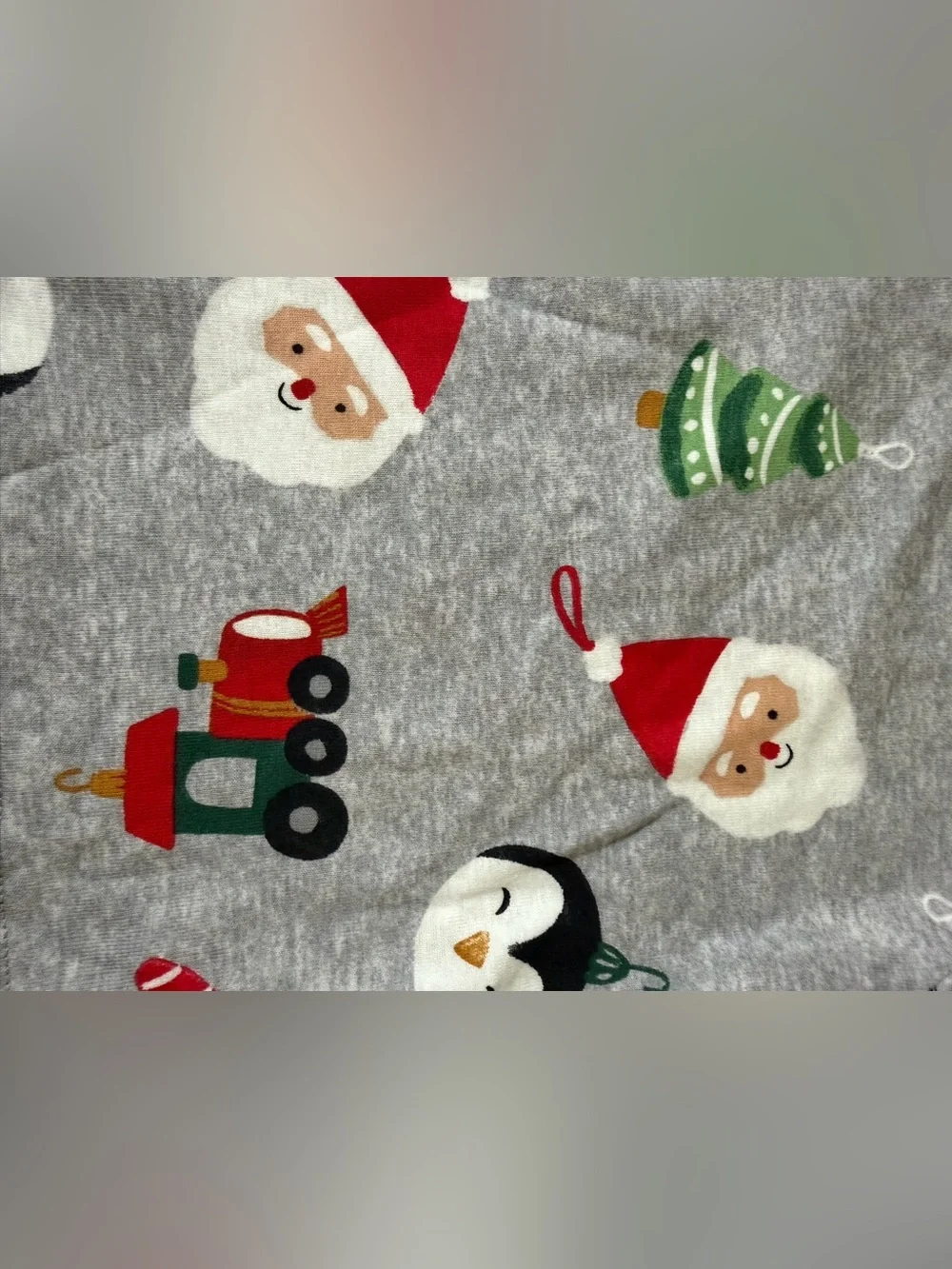 Carter’s 4pc Christmas Santa & Ornament Print Long Sleeve Cotton Pajama Set